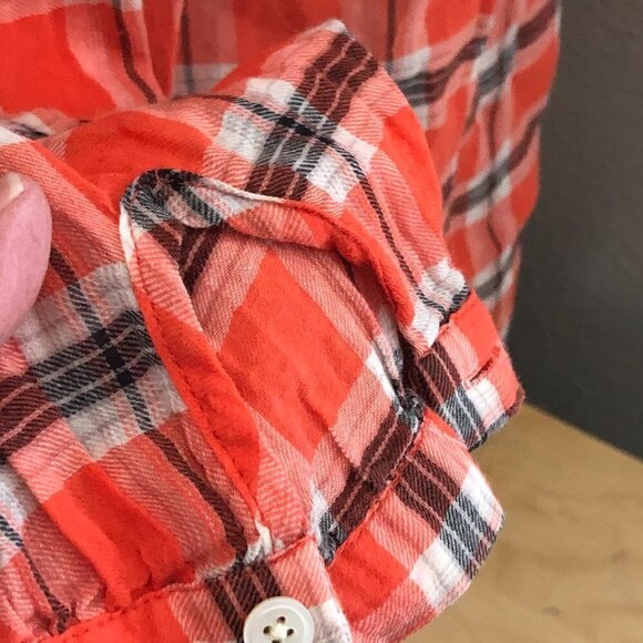 JOIE Selma Plaid Peasant Blouse - Picture 8 of 11